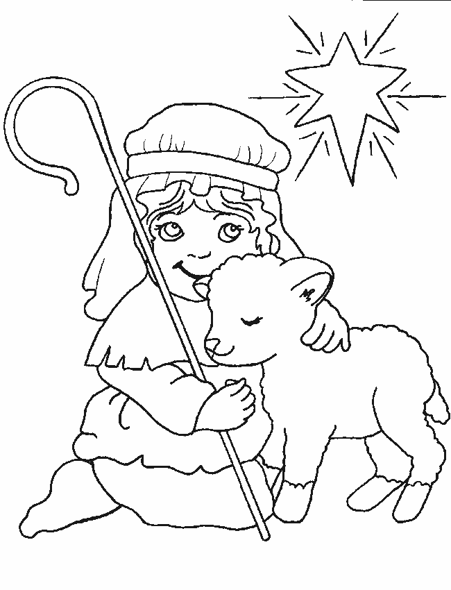 Szopka Bożonarodzeniowa kolorowanki